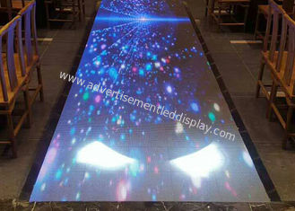 RGB Dance Floor จอแสดงผล LED สนาม 6.25 มม. รับน้ำหนักได้สูง 200 กก. / วินาที