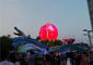 ลูกบอลแสดงผล LED พิเศษ 1920Hz หมุนได้ 360 องศา 6000cd สำหรับสวนสาธารณะ