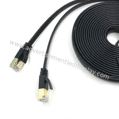 สายเคเบิลตัวเชื่อมต่อเครือข่ายกลางแจ้งสีดำ สายเคเบิล SASO Gigabit Ethernet