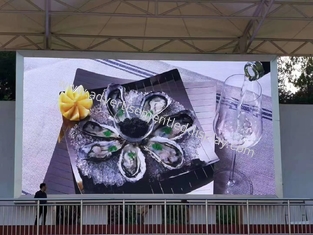 ผนังจอวีดีโอ LED แบบยืดหยุ่น วัสดุกระเป๋าเหล็ก ปรับแต่ง