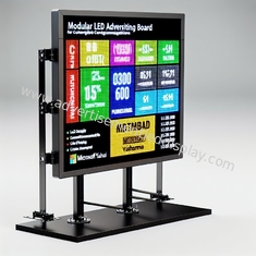 192x192mm โครงการเหล็ก IP65 สกรีน LED สําหรับการโฆษณาที่จับความสนใจ