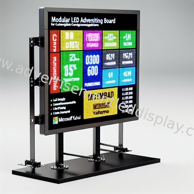 192x192mm โครงการเหล็ก IP65 สกรีน LED สําหรับการโฆษณาที่จับความสนใจ