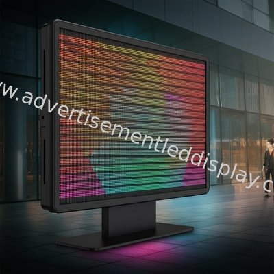 การออกแบบแบบที่กําหนดเอง สกรีนโฆษณา LED โฆษณาภายนอกที่จับตาด้วยสีสันสดใส