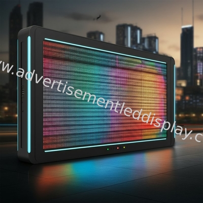 การออกแบบแบบที่กําหนดเอง สกรีนโฆษณา LED โฆษณาภายนอกที่จับตาด้วยสีสันสดใส