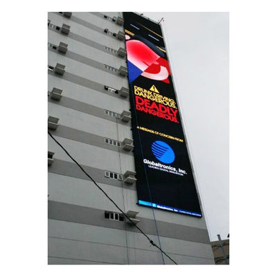 หน้าจอ LED ตาข่ายกลางแจ้งขนาด 15.6 มม. แสงพิเศษพร้อมแหล่งจ่ายไฟ Meanwell