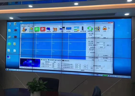 ขนาด 55 นิ้ว 4x4 ขนาดแคบ LED ผนังวิดีโอ ผนังติดตั้ง 3000 1 สัญญา